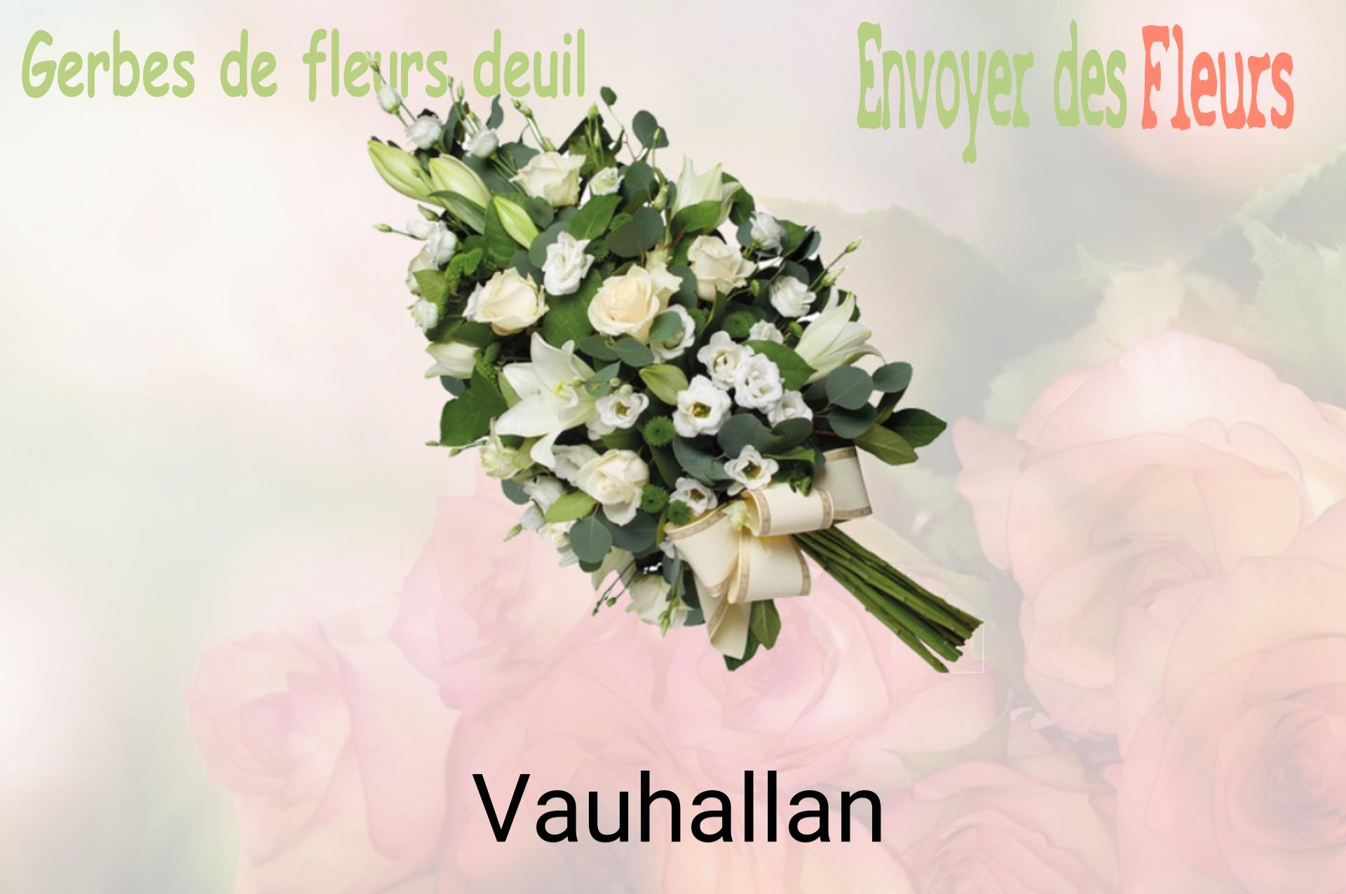Gerbe de fleurs de deuil livrée à Vauhallan